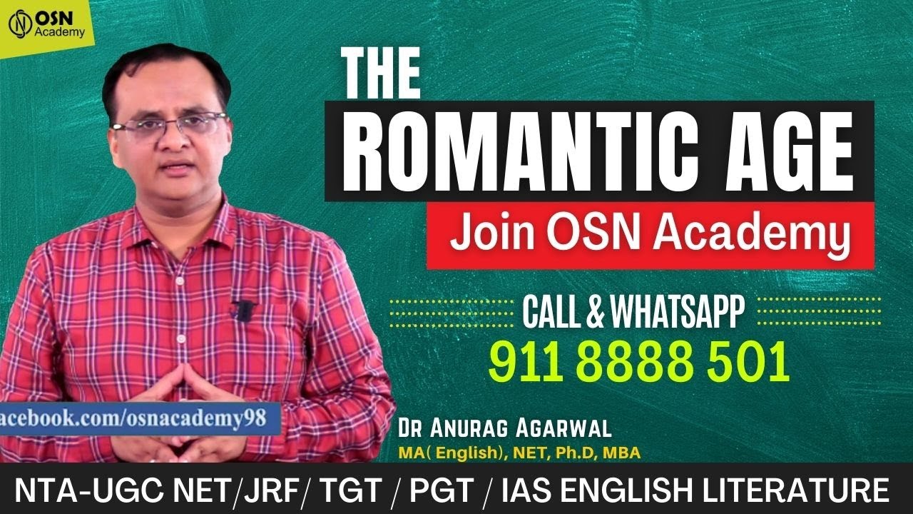 UGC NET English Literature The Romantic Age | OSN Academy
