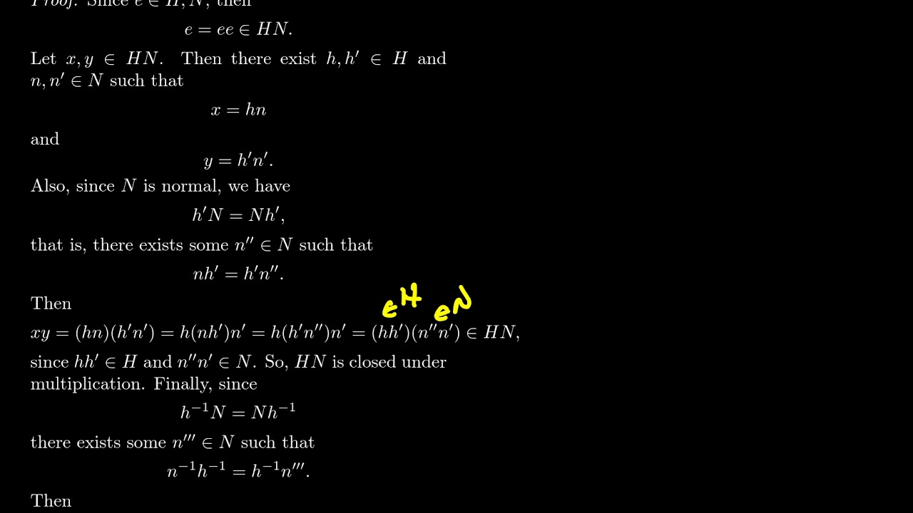 The Product of Subgroups is a Subgroup