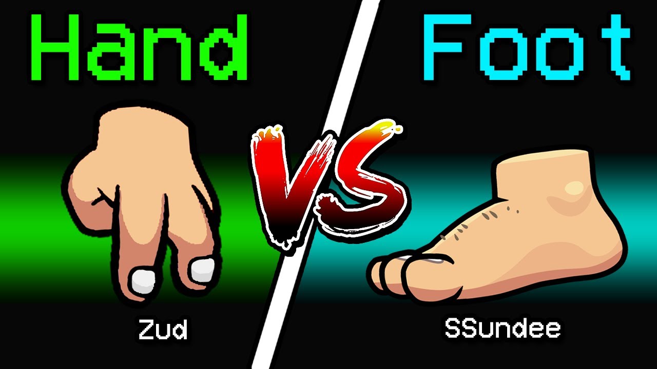NEW Among Us HAND VS FOOT ROLE?! (Meme Mod)