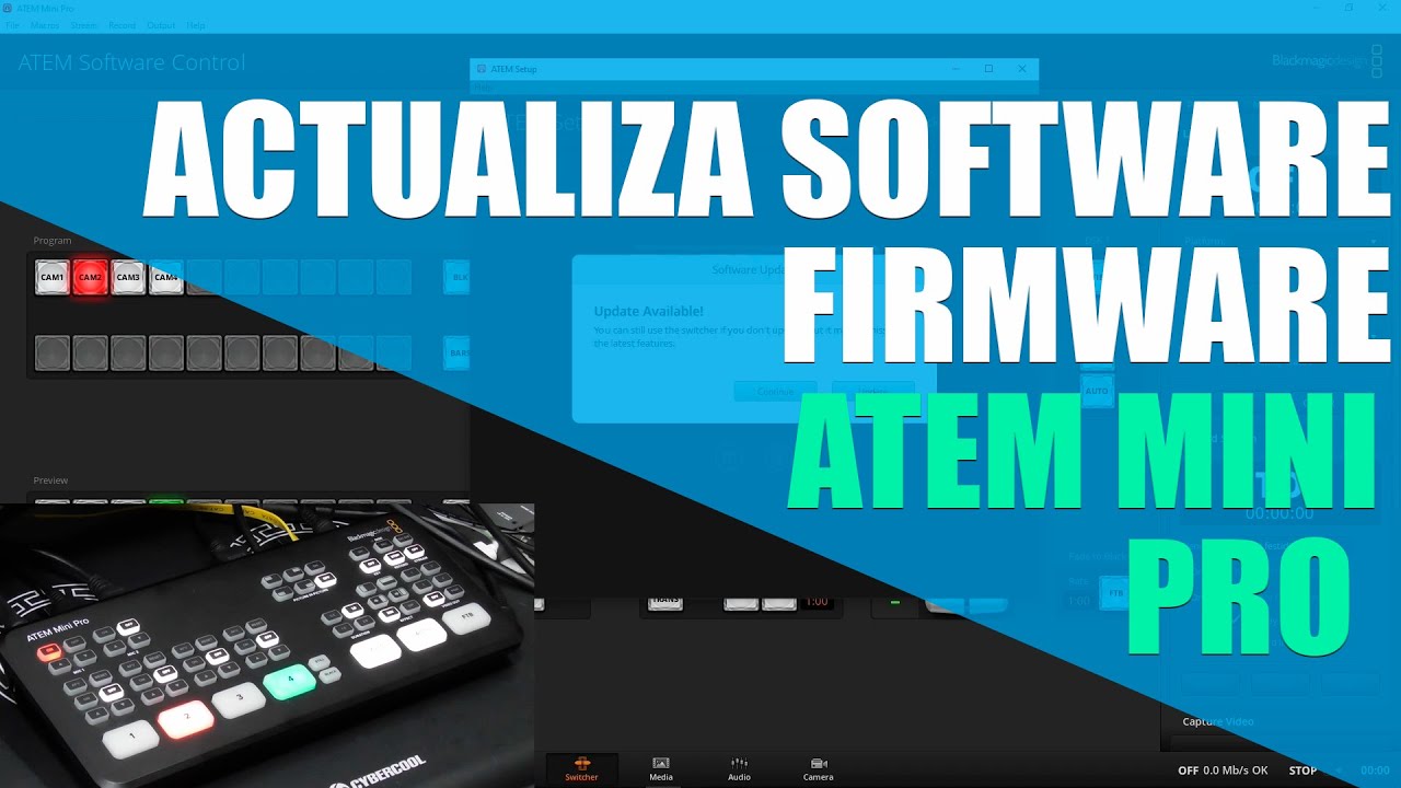 🎥🎤 Actualiza el software y firmware - ATEM Mini Pro