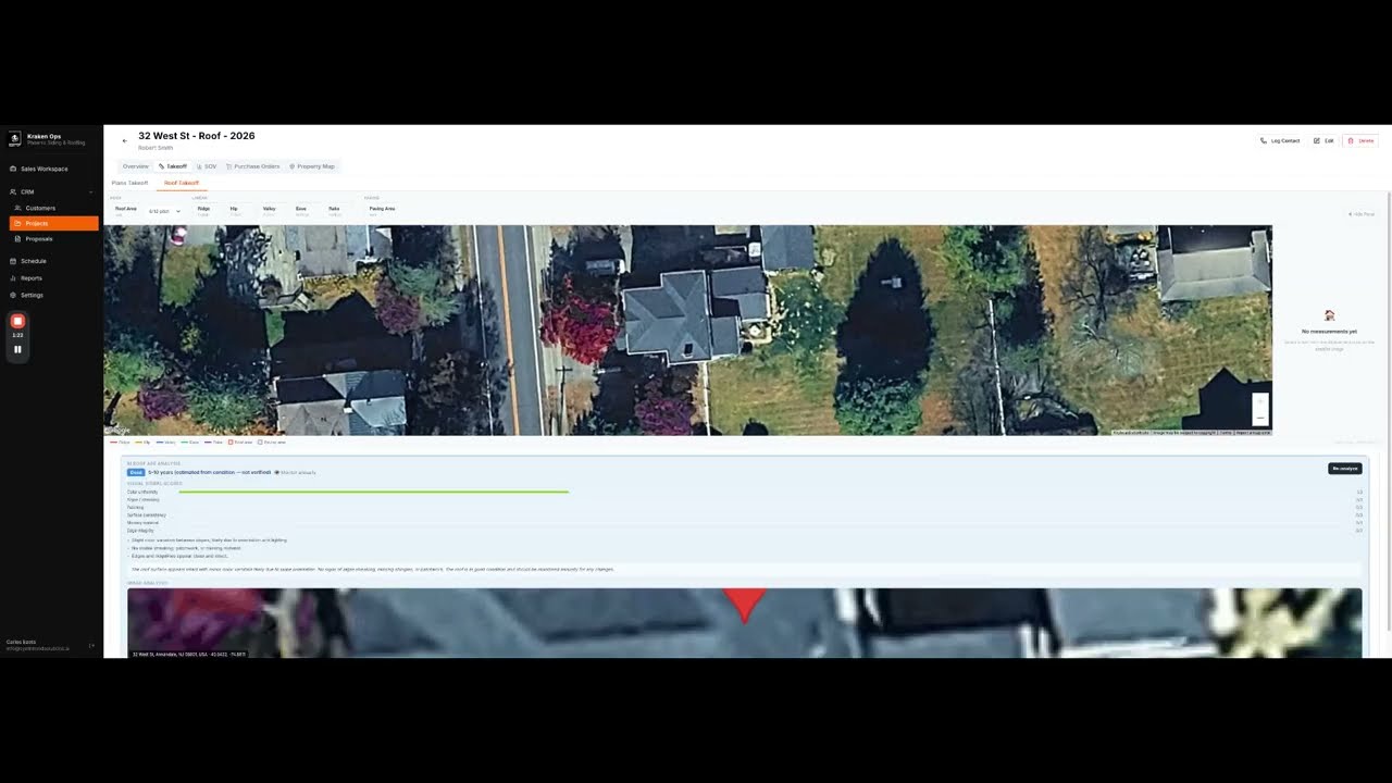 Kraken Ops AI Roof Analysis: Turn Satellite Images Into Sales Leads