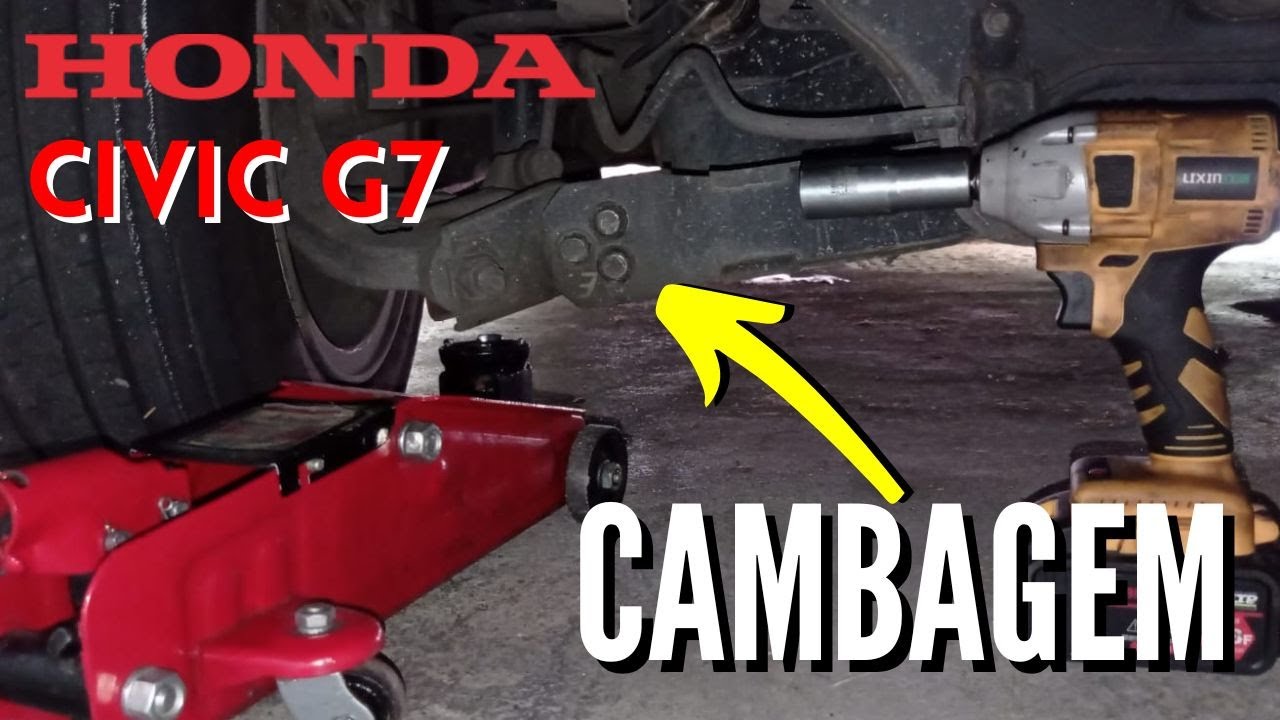 🔴CAMBAGEM TRASEIRA Honda Civic - COMO AJUSTAR a Cambagem Traseira do CIVIC G7 - FVM
