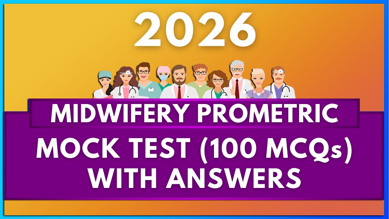 MIDWIFERY PROMETRIC EXAM 2026 QUESTIONS WITH ANSWERS (100 MCQs) | MIHIRAA