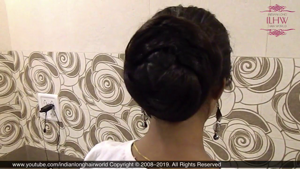 ASMR Braided Bun | Easy Braided Hair Bun Tutorial | Quick Braided Bun | 2 Mins Braided Bun Hairstyle