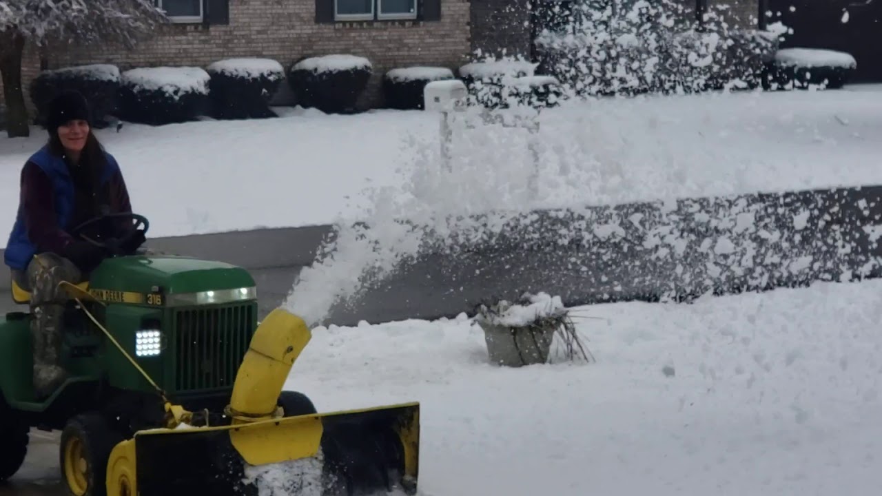 49 Blower with only rubber paddle mod,,,NO CLOGS with wet heavy snow