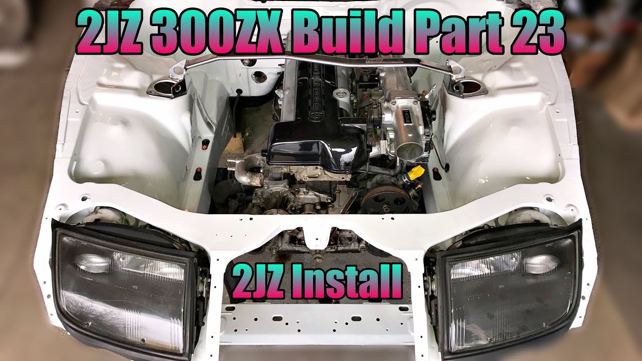 One Man 2JZ Install |  2JZ 300ZX Build Part 23
