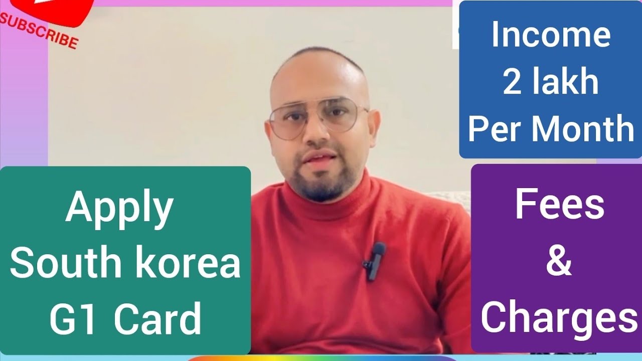 How to Apply G1 card in South Korea!! Fees and Charges!! Convert Tourist to work! +91 8837631483