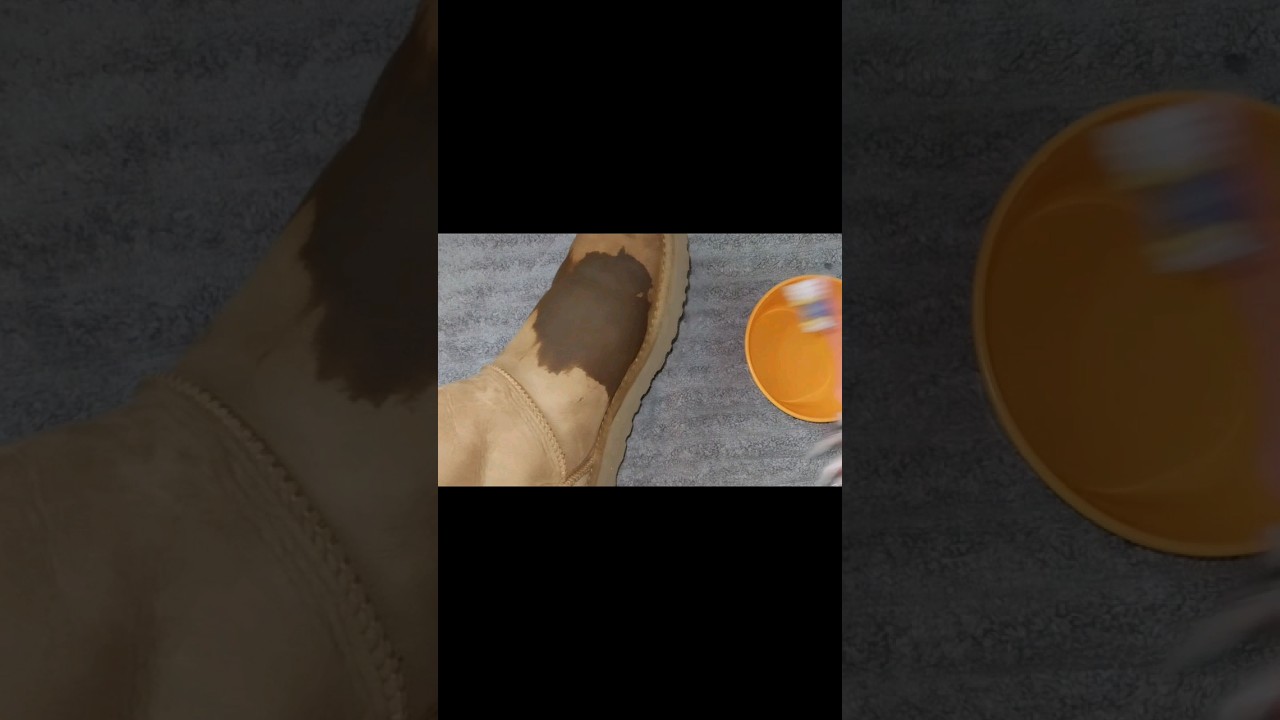 how to remove water stains on uggs #uggs #howto