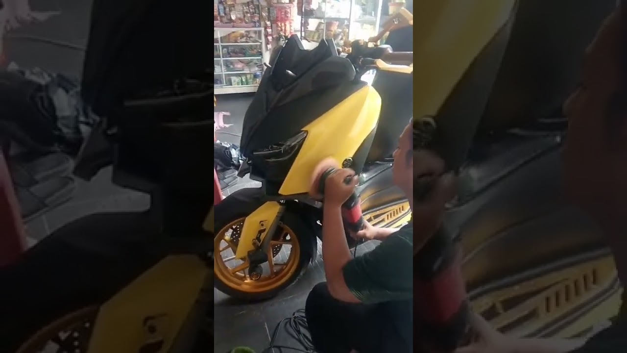 poles& detailing nano ceramic coating Yamaha X-Max hubungi Pandawa Detailing di 081318547996