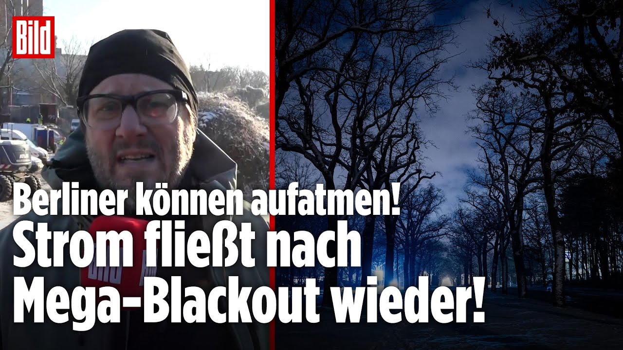 BLACKOUT IN BERLIN: Strom flie&szlig;t nach Anschlag auf Energieversorgung wieder!