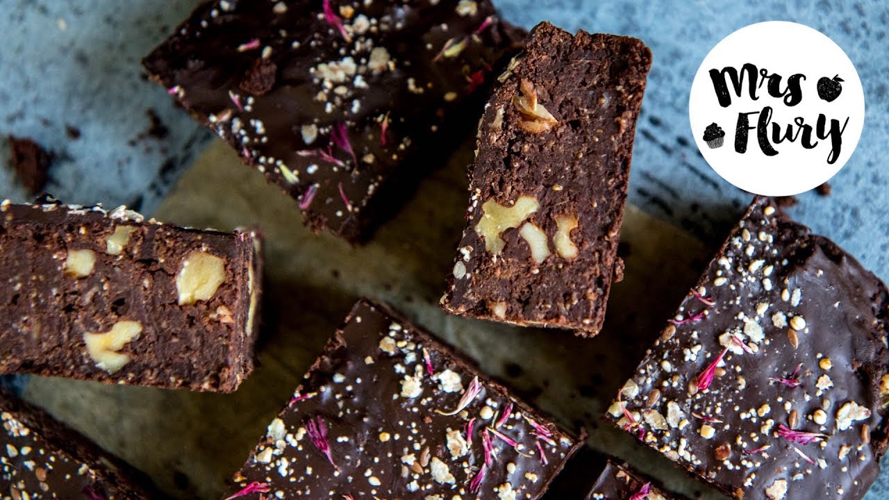 Protein Brownies mit Bohnen, ohne Mehl, ohne weissen Zucker, vegan