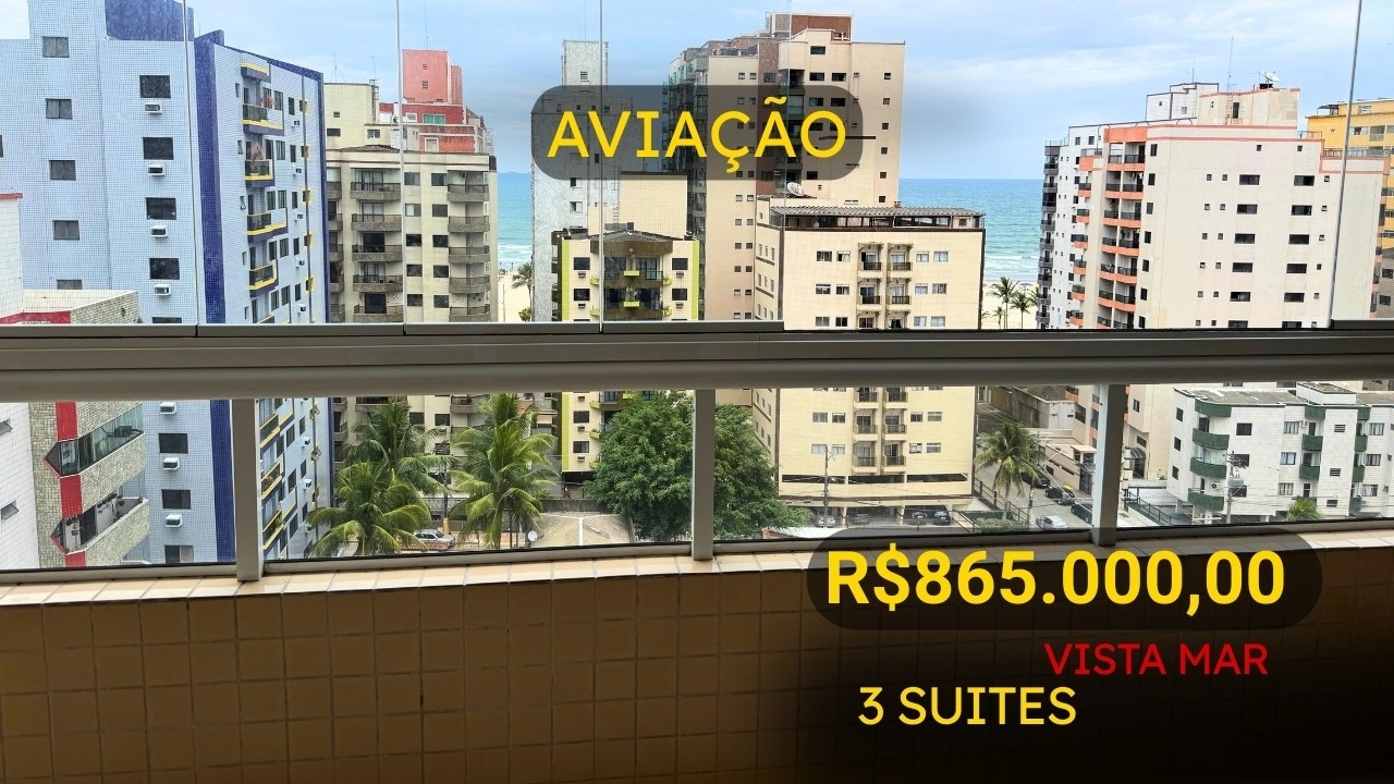 #204 VISTA MAR, 3 SUÍTES, 2 VAGAS, AVIAÇÃO