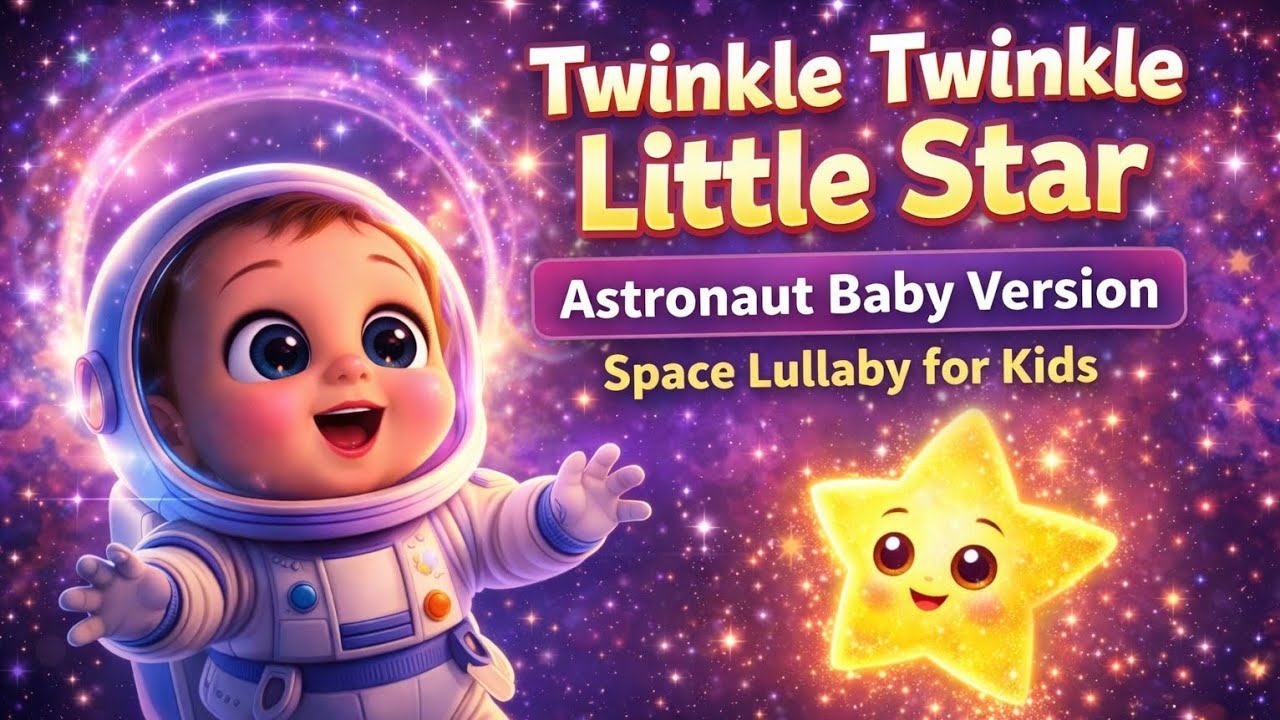 Twinkle Twinkle Little Star 🌟 Astronaut Baby Version | Bedtime lullaby #viral #cartoonforkids2025 
