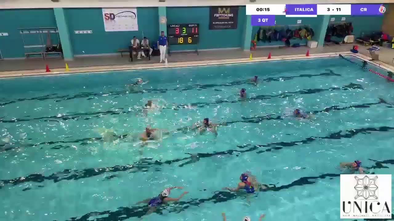 diretta live Castelli Romani pallanuoto femminile ITALICA VS CR