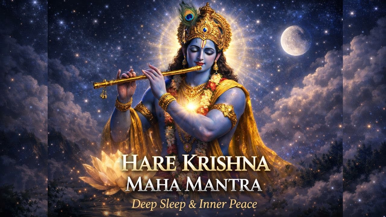HARE KRISHNA MAHA MANTRA  | Relaxing Chant for Sleep, Calm Mind & Spiritual Healing