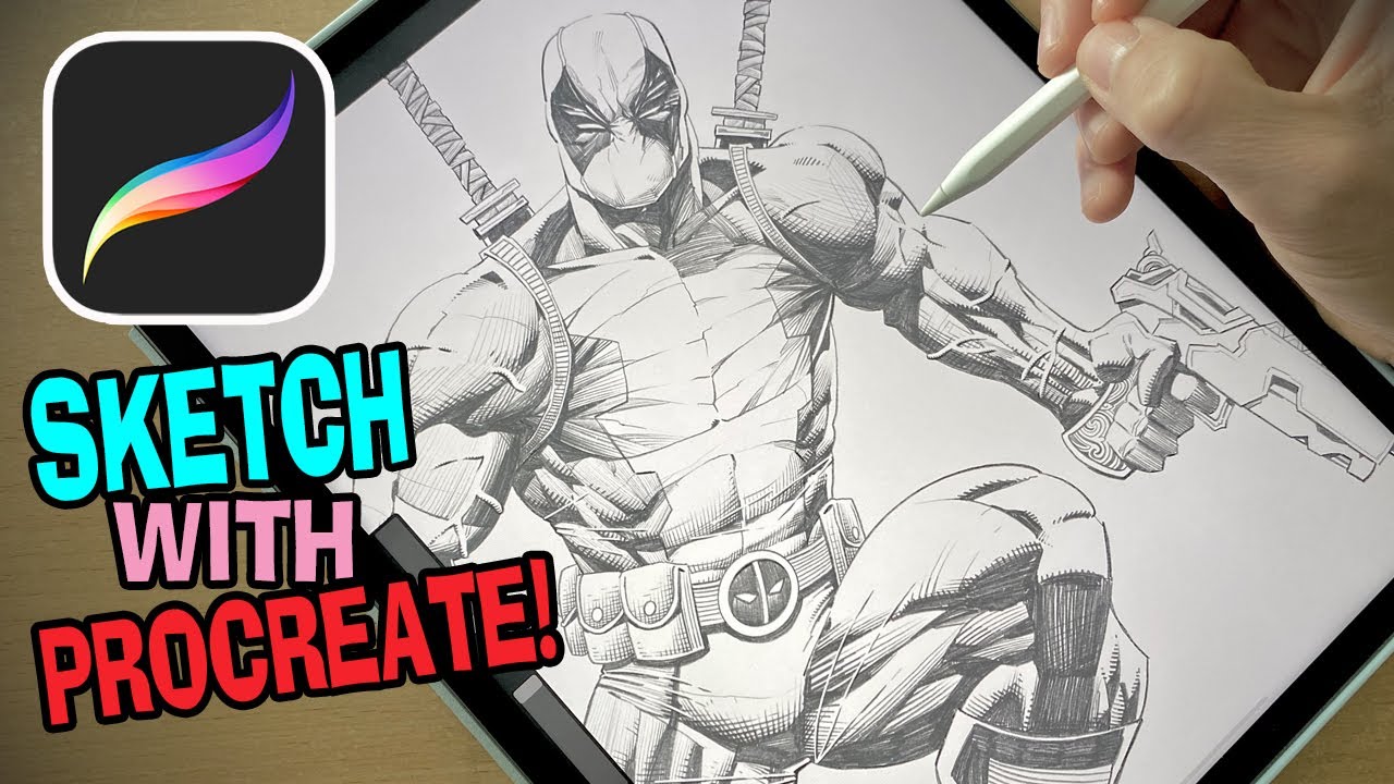 Procreate 2024! Как рисовать карандашом/рисовать на iPad!