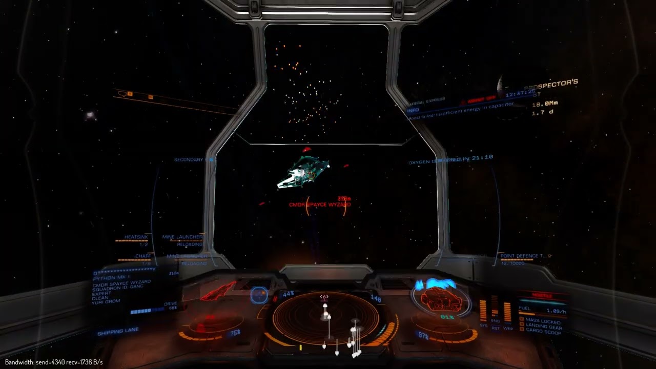 Keelback vs Python Mk II (ALL FRAG)