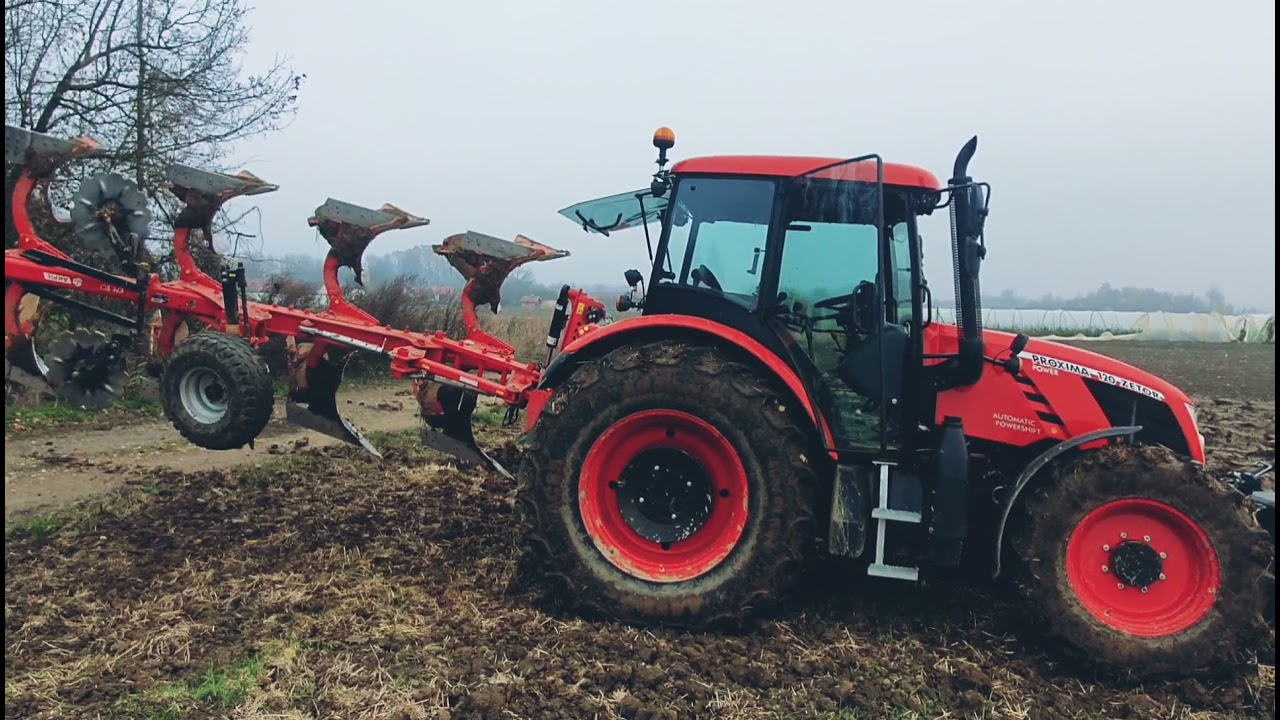 Zetor Proxima Power 120 & Akpil KM 80 winter plowing ORIGINAL MOTOR SOUND