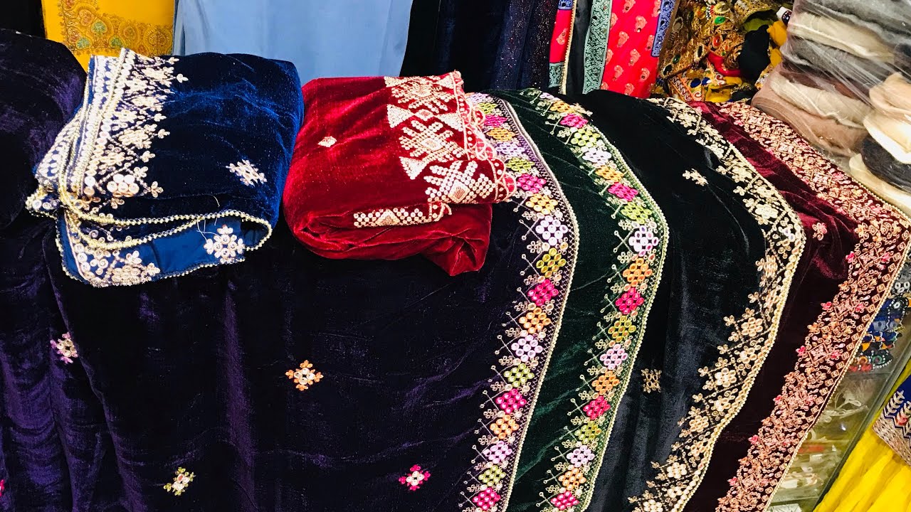 Velvet Shawl Designs | Velvet Shawl Design at Home | How to Make Velvet Shawl at Home