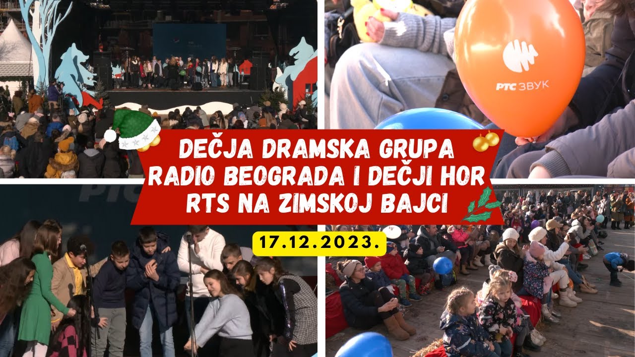Dečja dramska grupa Radio Beograda i Dečji hor RTS na Zimskoj bajci