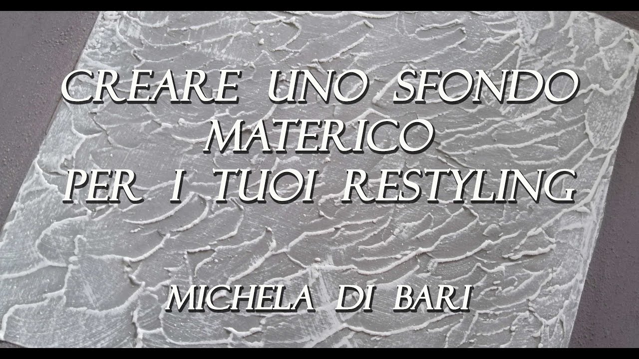 Tecnica materica per il restyling - parte 1 - La base