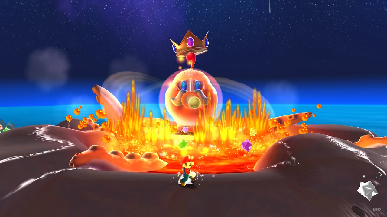 Super Mario Galaxy: King Kaliente Boss Fight (4K 60fps)
