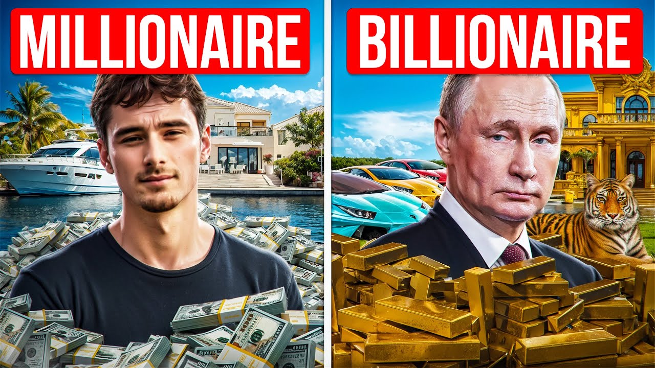 MILLIONAIRE vs. BILLIONAIRE - How Big is the Difference?