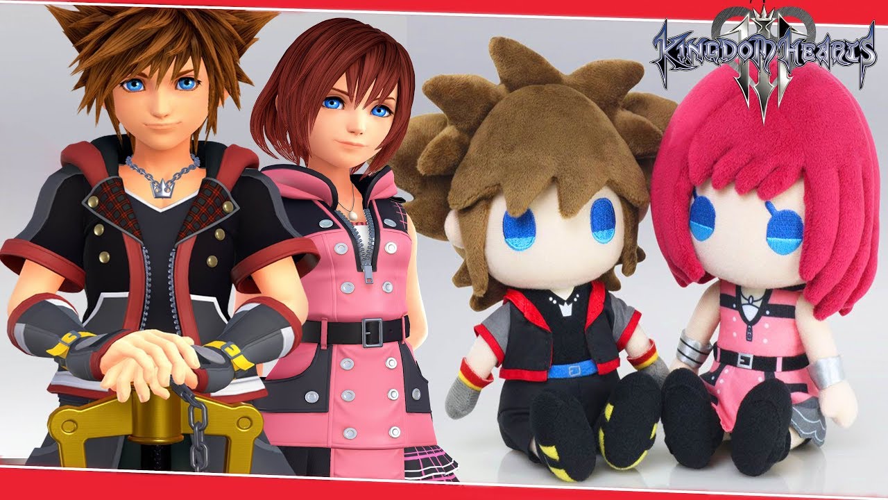 New Kingdom Hearts 3 Plush Sora & Kairi Revealed