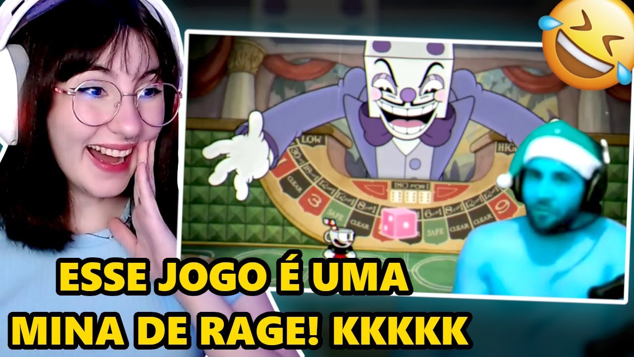 REAGINDO A SMZINHO 10 MINUTOS DE RAGE NO CUPHEAD