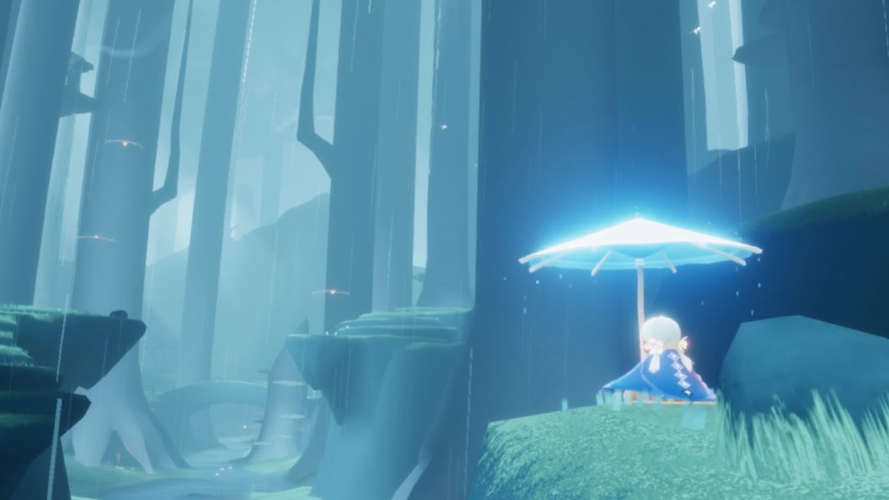 AFK Rain Sound - Brookside in Hidden Forest (Sky: Children of the Light) 雨林小溪 ～ 纯雨声
