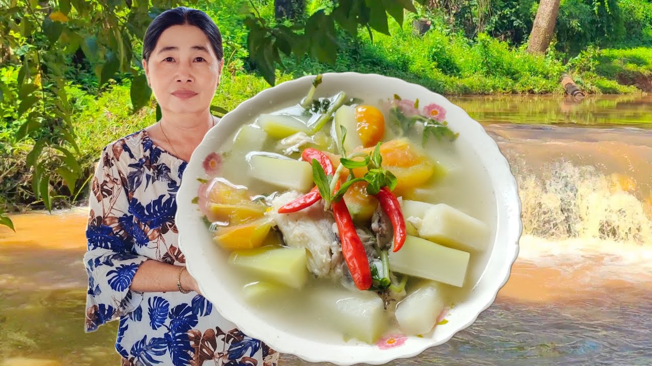 សម្លម្ជូរត្រឡាចត្រីកេះមានរសជាតិឆ្ងាញ់ណាស់- Cambodia food/Dara Cooking