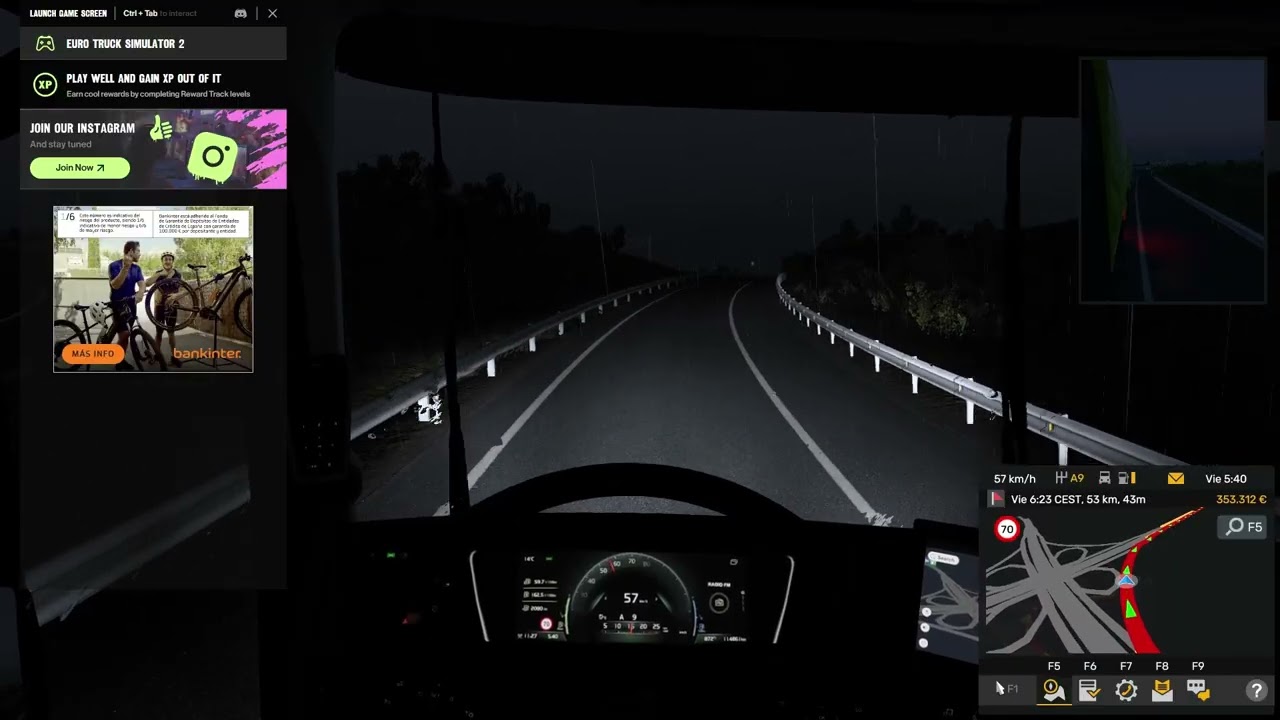 Jugando a Euro Truck Simulator Sin Comentar