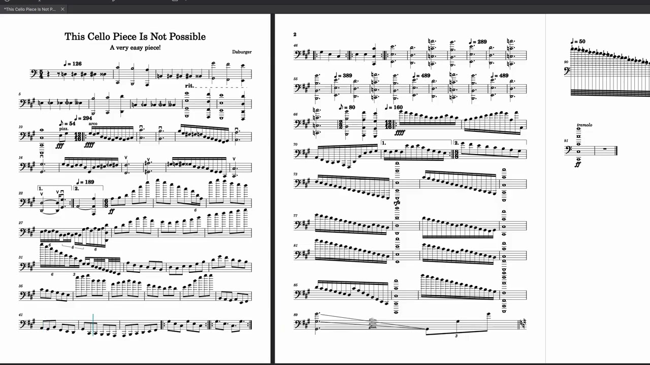 This Cello Piece Is Not Possible - Daburger