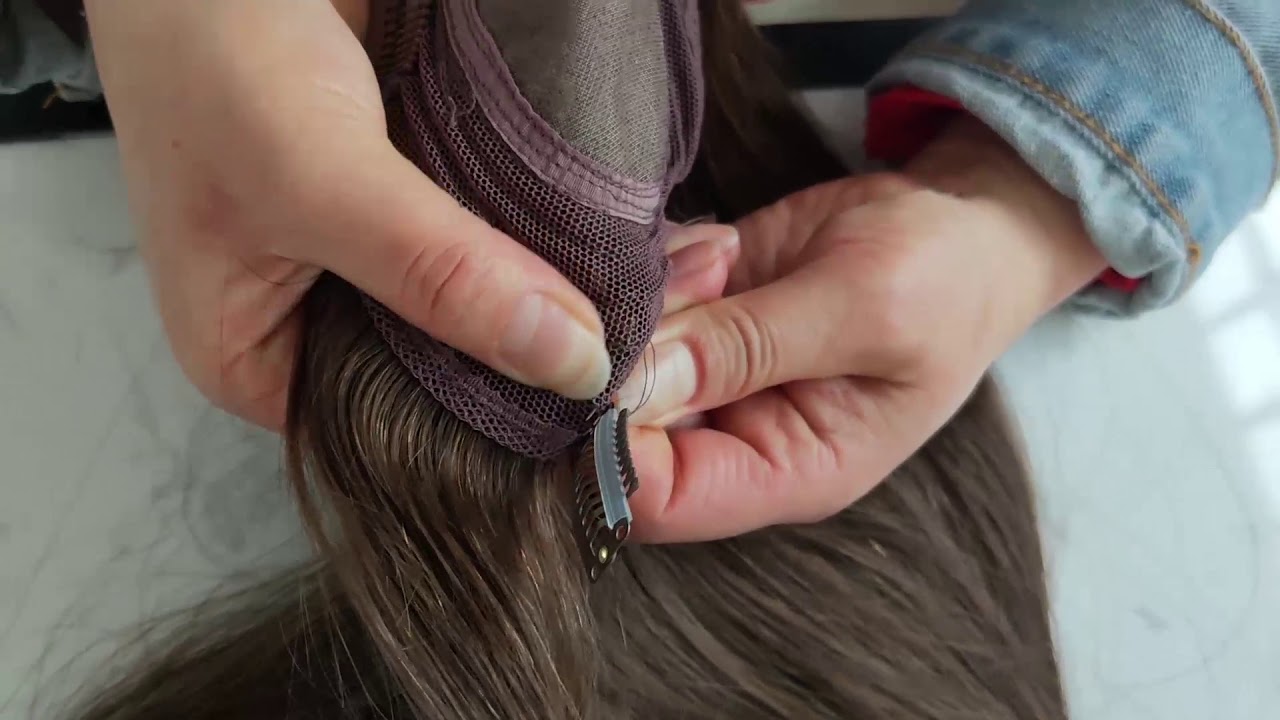 Hair Topper 101| How to sew a clip into a hair topper