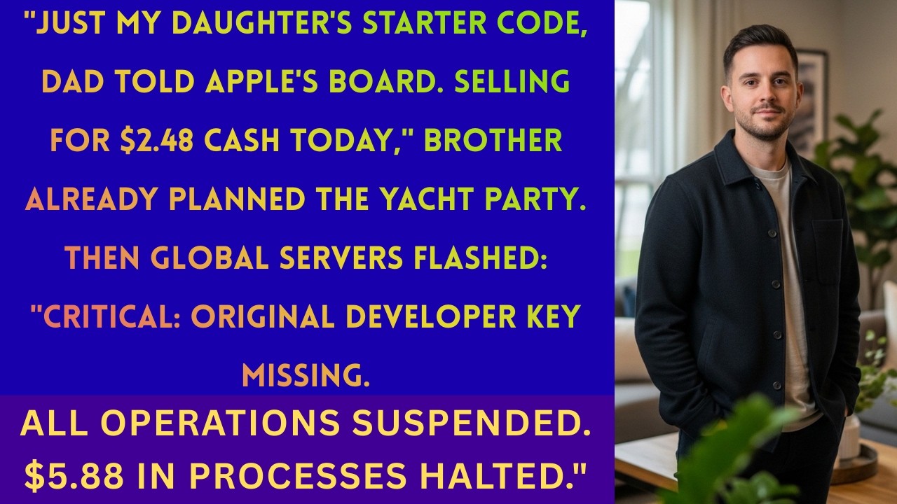 Father Sold My 'Basic Program' To Apple — Then Their Servers Demanded My Access Key
