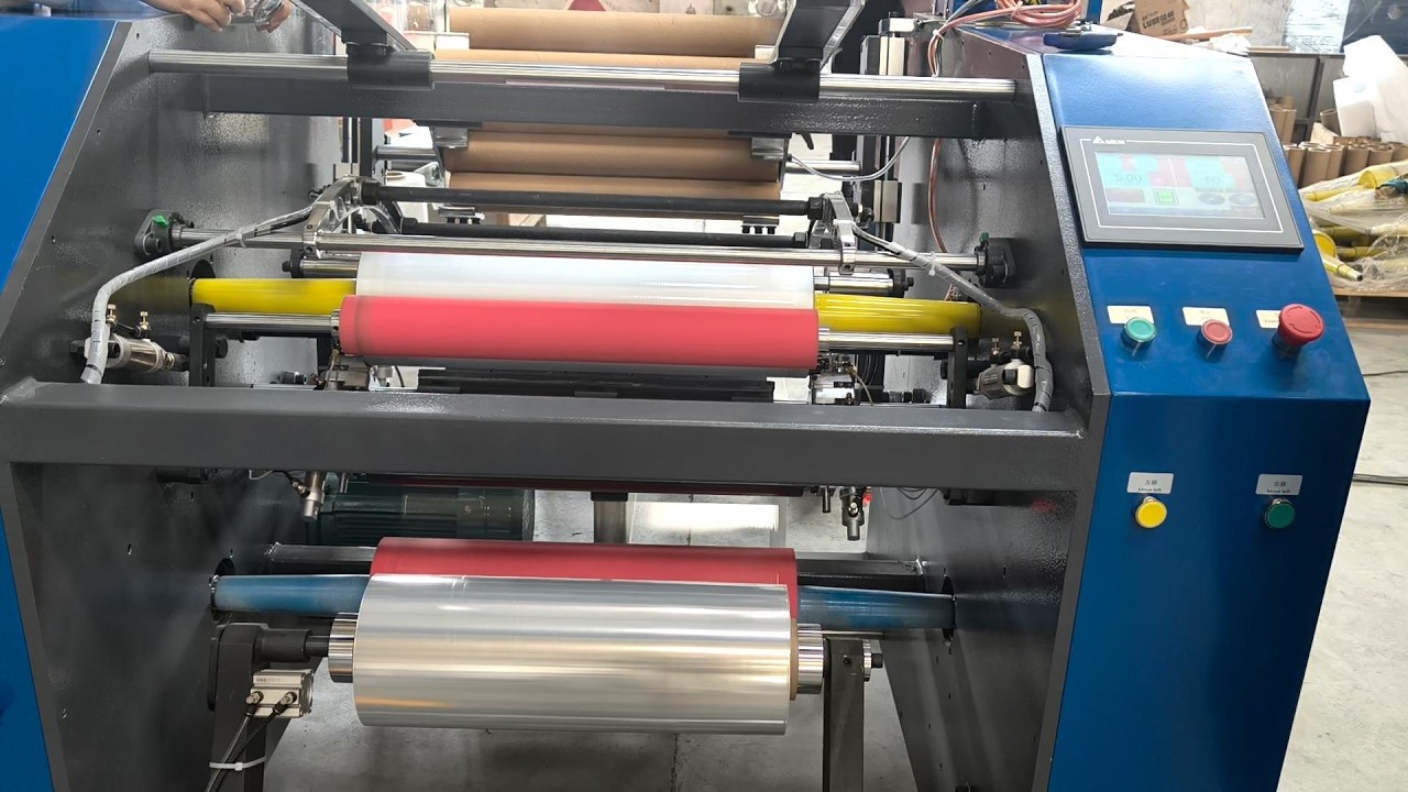Cheaper Price Full Automatic Stretch Film Rewinder Machine, Hand Roll Stretch Film Rewinder Machine