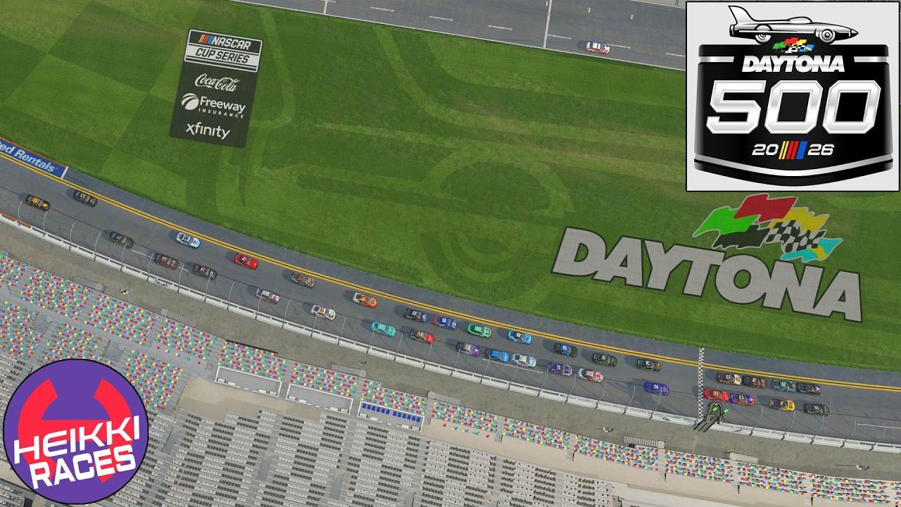 Mi 'Daytona 500' 2026, íntegra (iRacing / NASCAR Cup / Daytona) || Heikki360ES