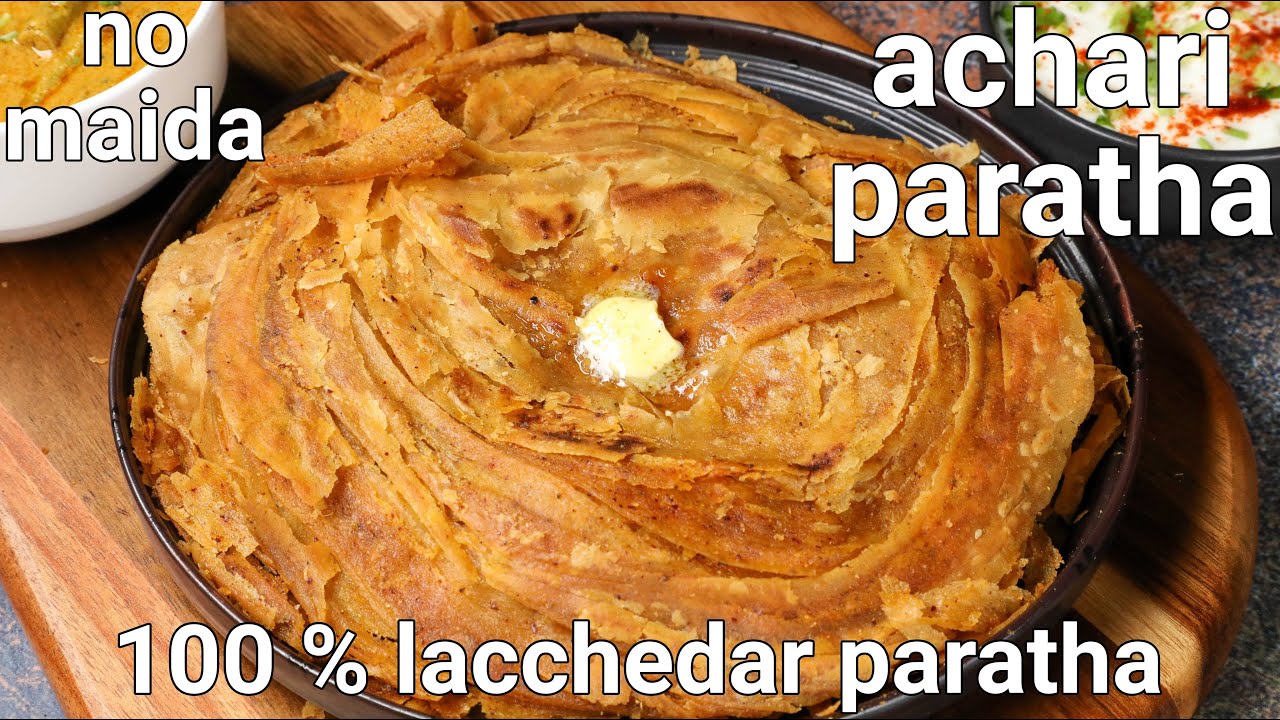 lachhedhar achari paratha recipe | lachha paratha with pickle masala | pickle paratha recipe