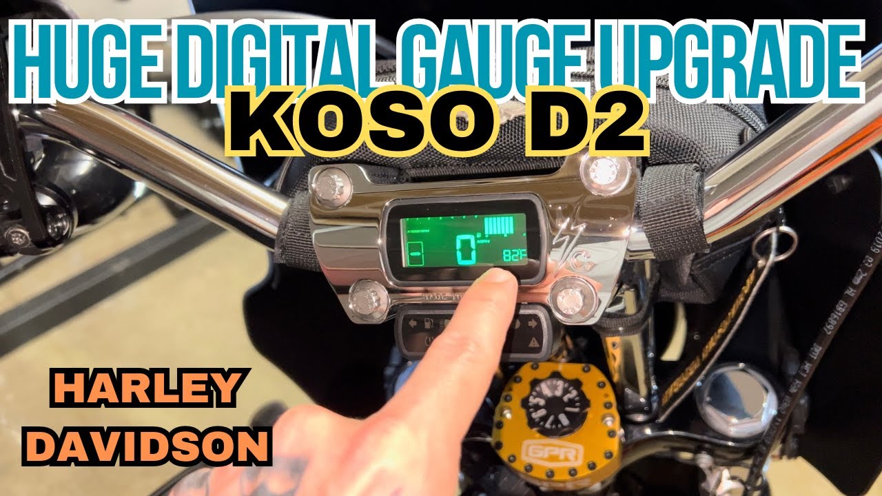KOSO D2 GAUGE FOR HARLEY DAVIDSON !