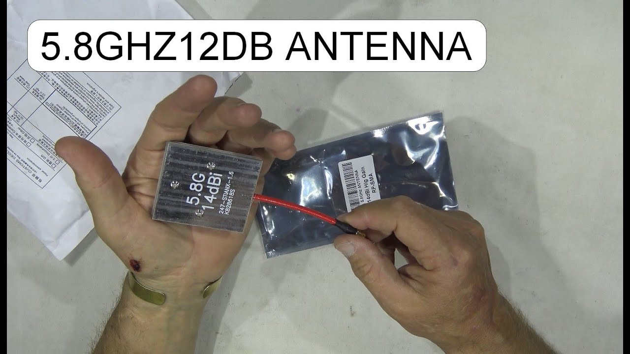 UNBOXING PANEL ANTENNA 5.8 GHZ 14DBI RP-SMA