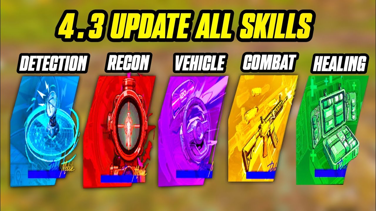 PUBG/BGMI 4.3 Update All Passive Skills Use 