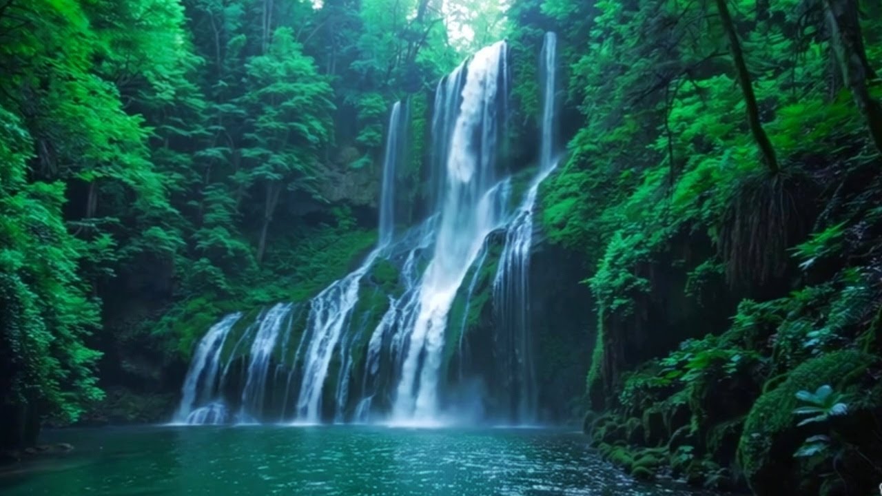 Beautiful Piano with River Sound – Natural Sleep Music for Insomnia Relief