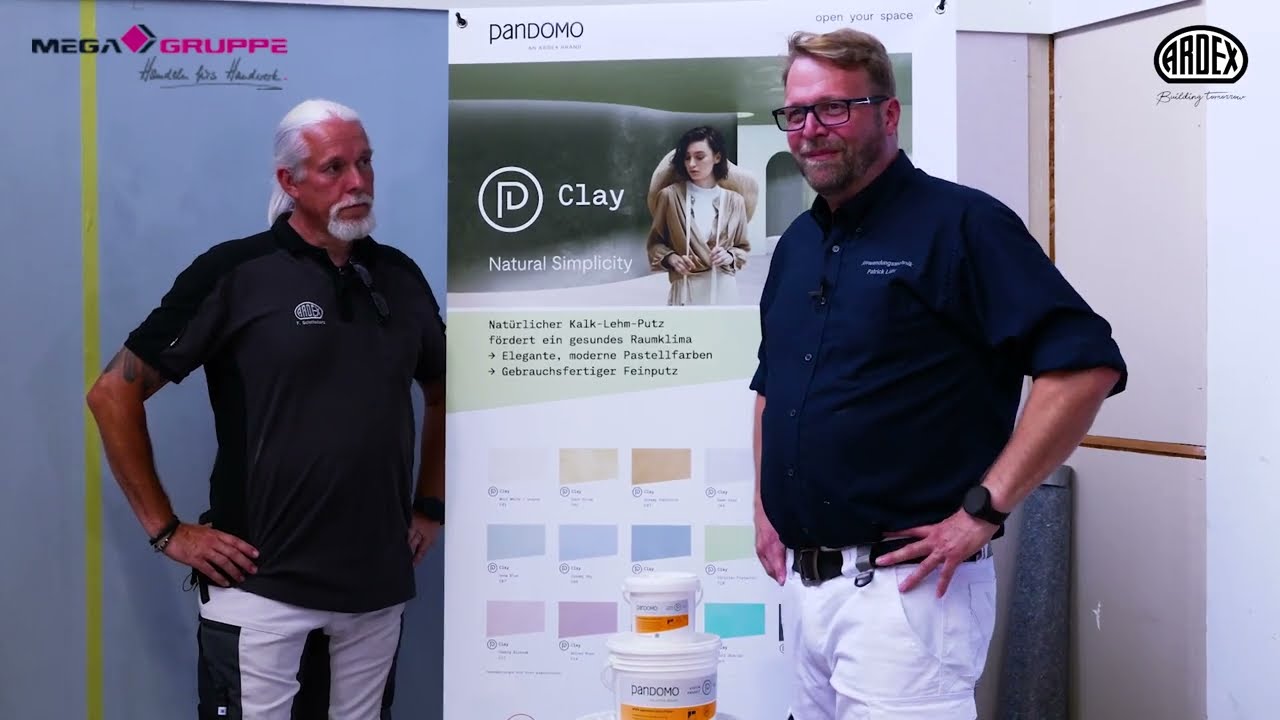 MEGA x ARDEX: Pandomo Clay: Innovative Premium-Designoberflächen - Experten zeigen wie es geht