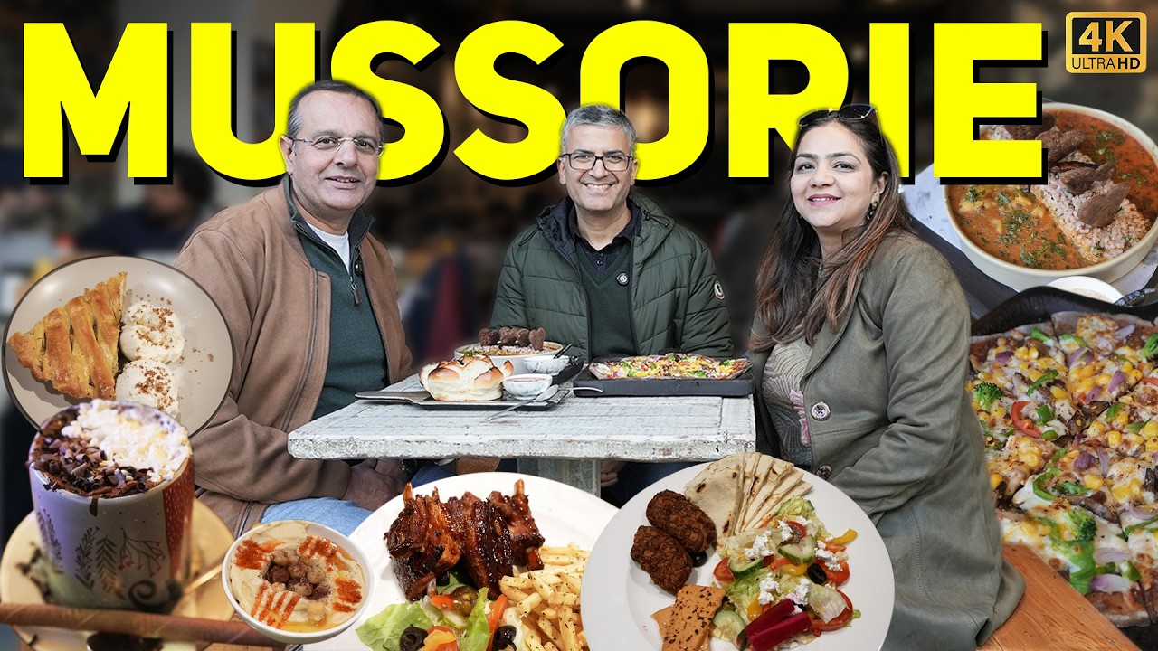 Best Ever MUSSORIE Food Tour l Oldest Eateries to Best Cafe & Bar l Street Food, Restaurants & Bazar