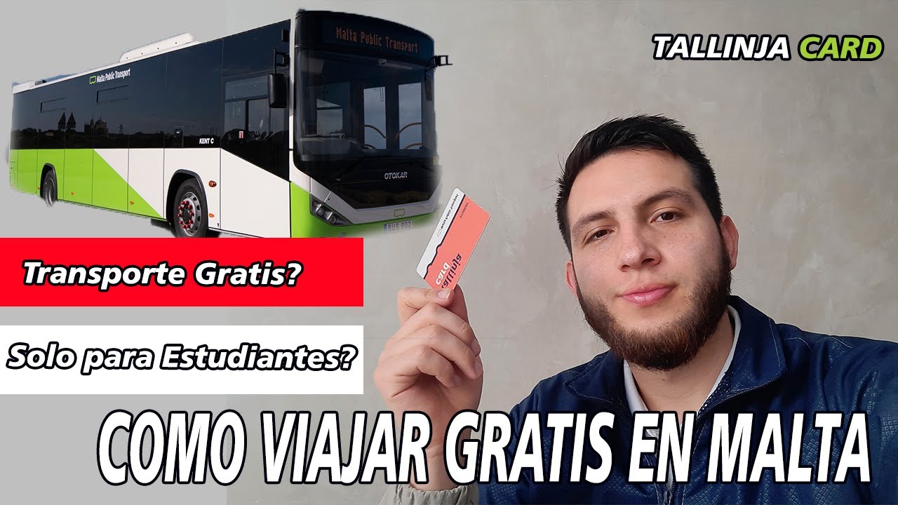 Transporte Publico en MALTA - Como OBTENER LA TARJETA TALLINJA