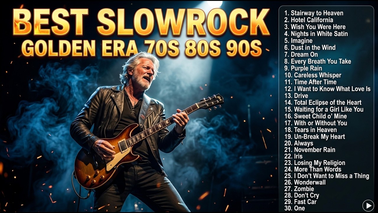 Rock Ballads Collection 🎧 Slow Rock 70s 80s 90s | Aerosmith, Journey Greatest Playlist