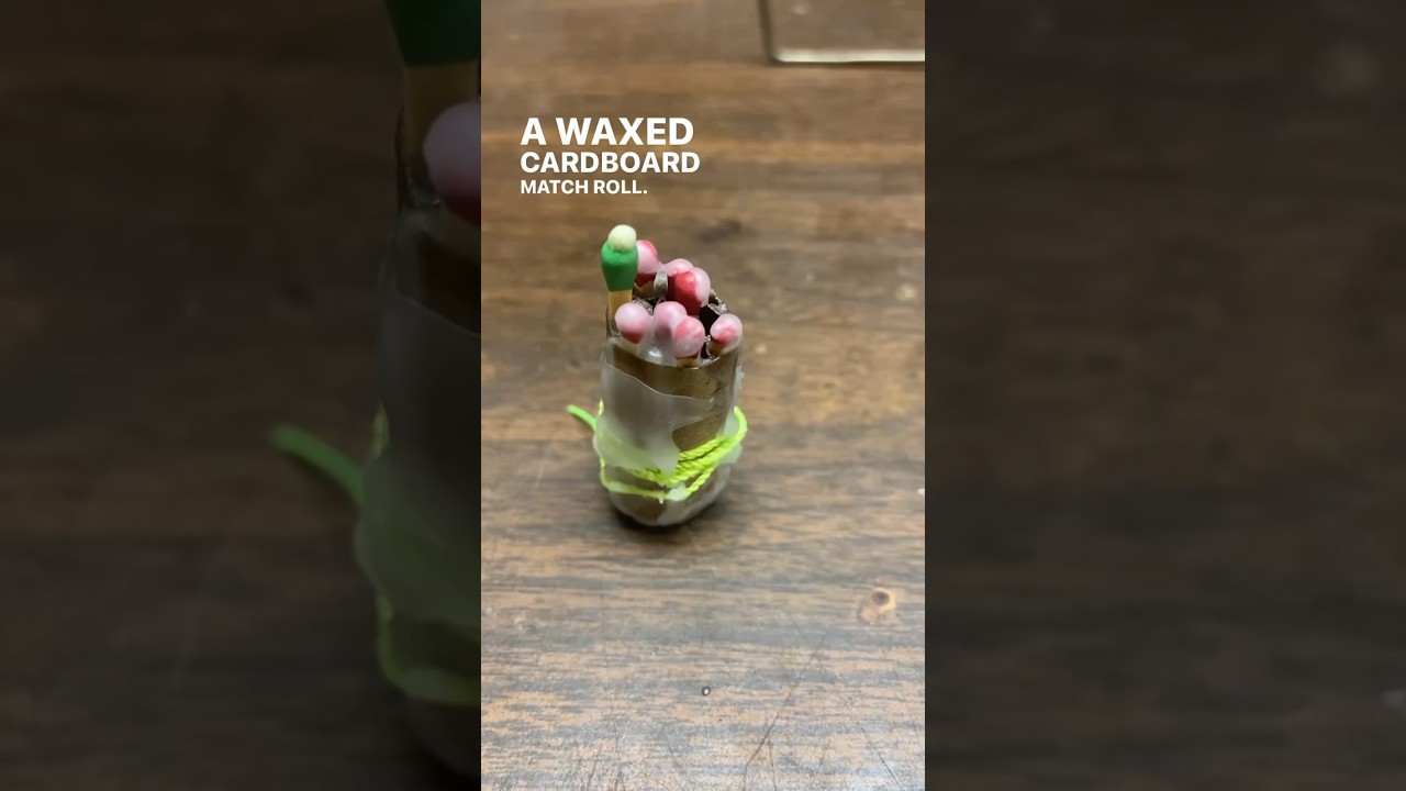 Waxed Cardboard Match Roll Firestarter: I Know, It's Crazy!