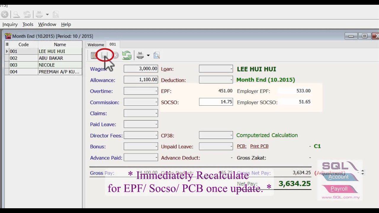 PP01 How To Process Month End Payroll