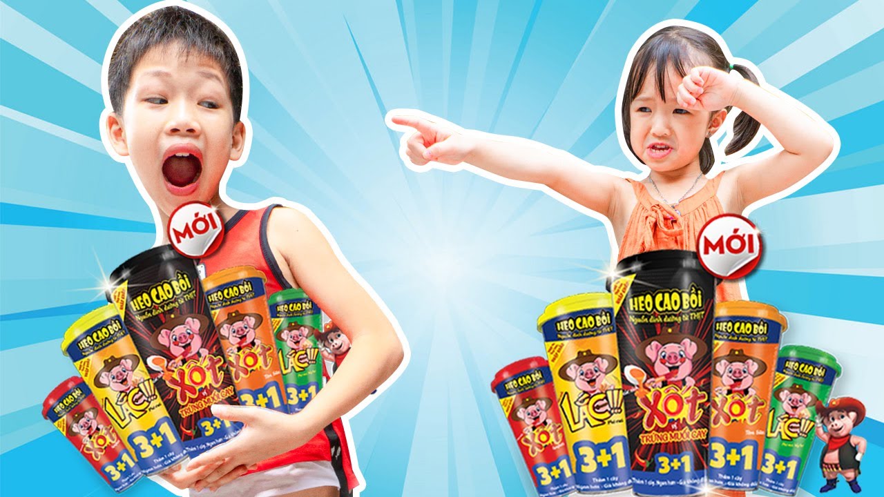 Anh Trai Lanh Chanh Với Bé Chi Xúc Xích Xốt Lắc Heo Cao Bồi và Bài Học Cho Bé | Bé Chi TV