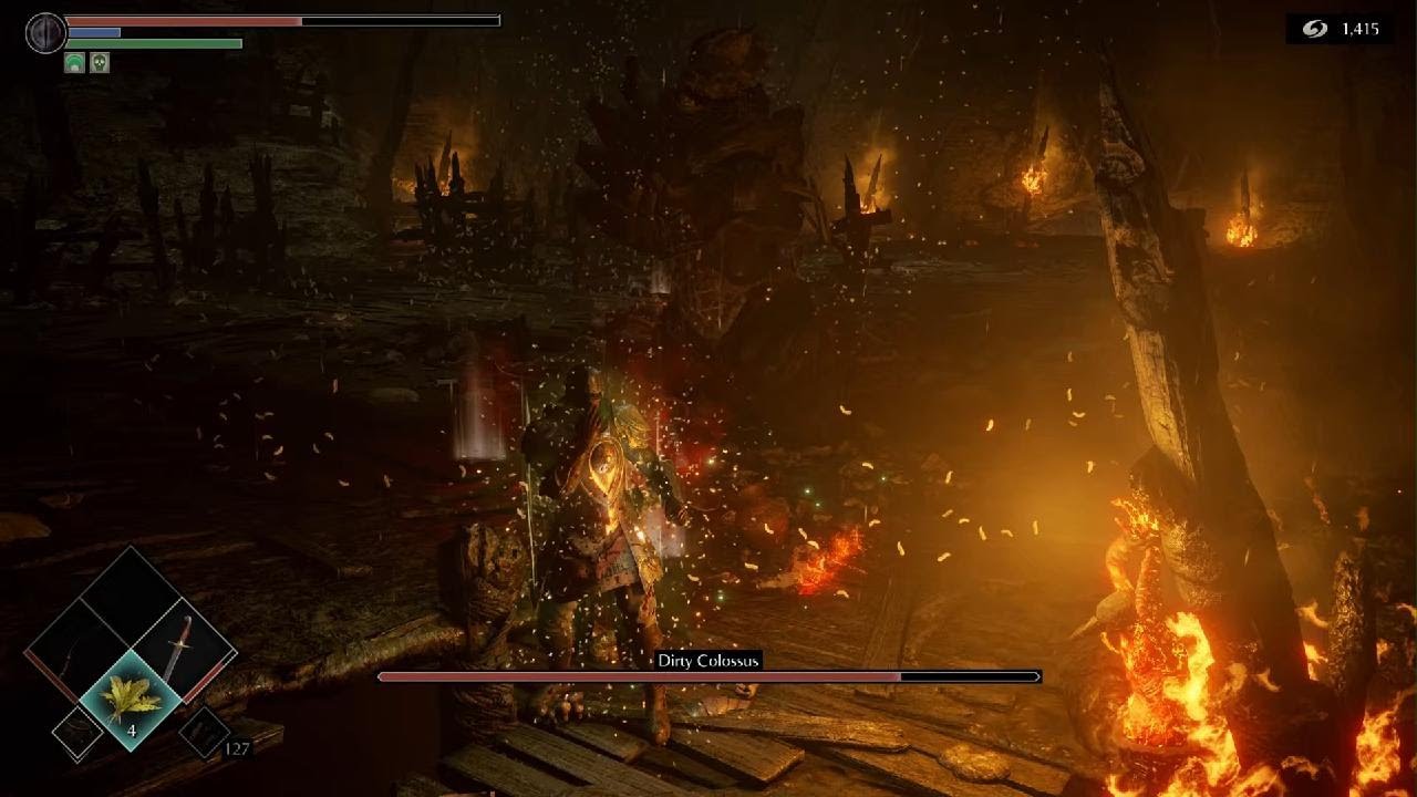 Killing Dirty Colossus Demon Souls
